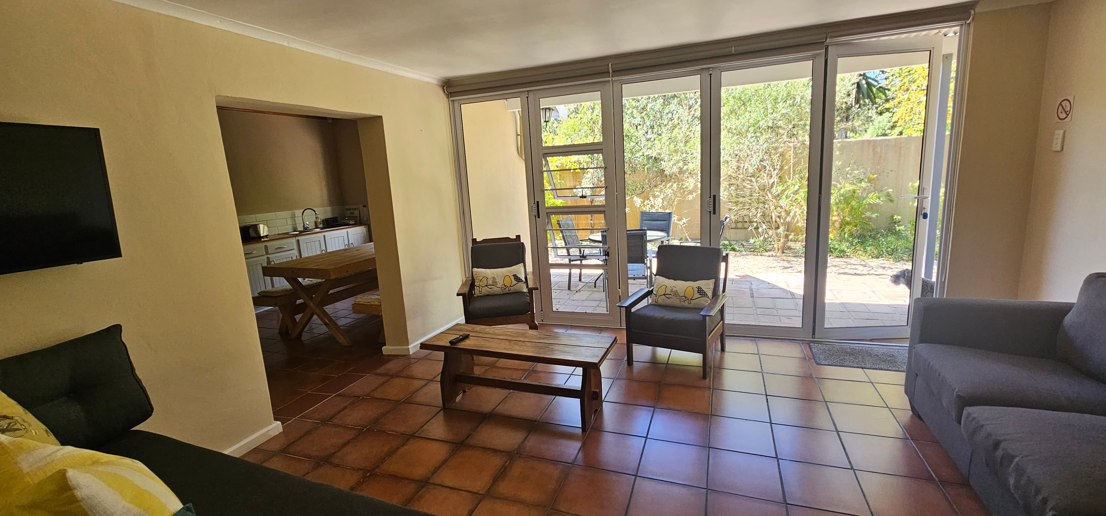 Living room with natural light